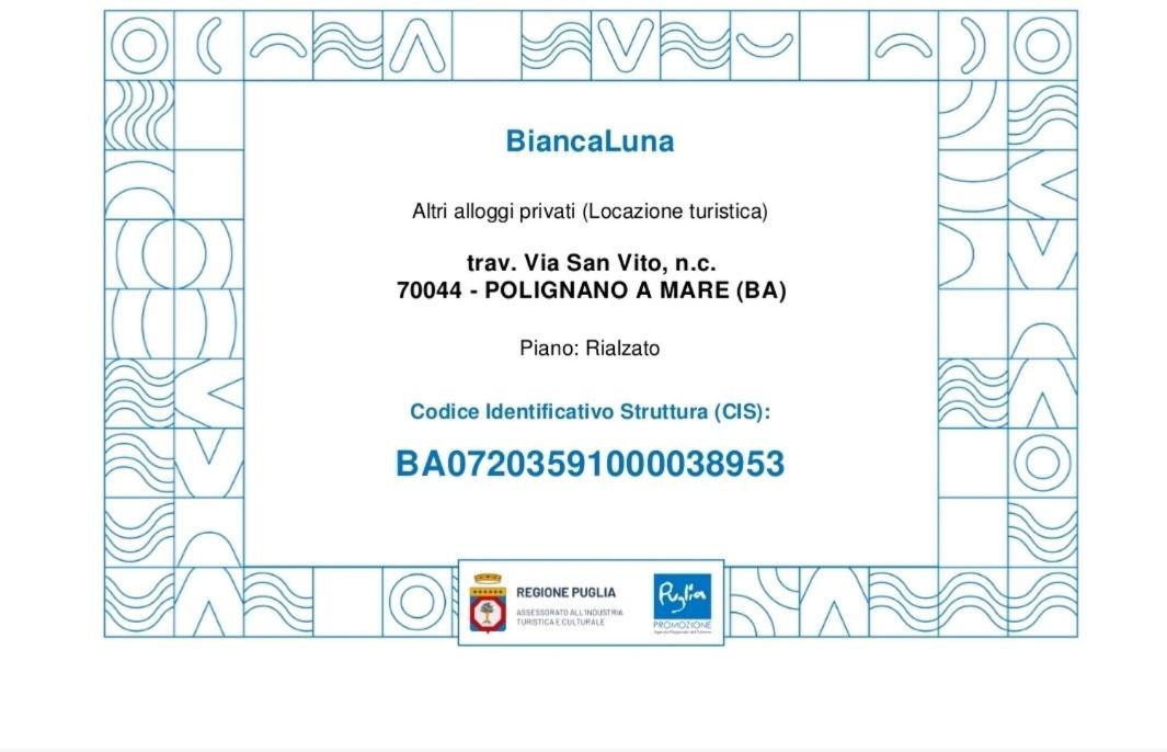 Biancaluna Polignano a Mare Exterior foto
